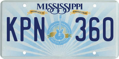 MS license plate KPN360