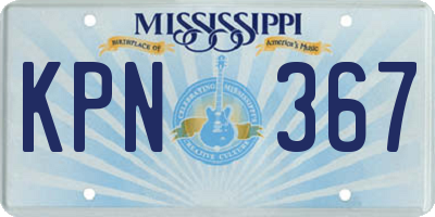 MS license plate KPN367