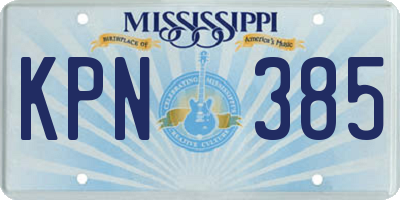 MS license plate KPN385