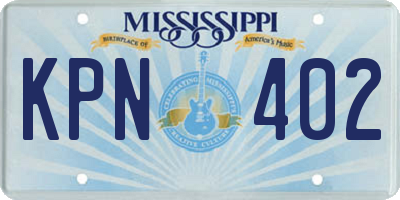 MS license plate KPN402