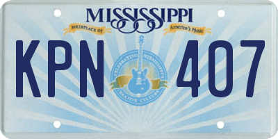 MS license plate KPN407