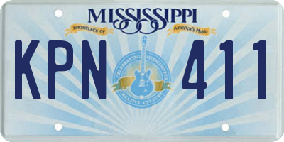 MS license plate KPN411