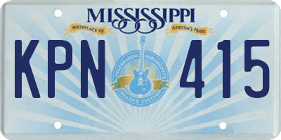 MS license plate KPN415