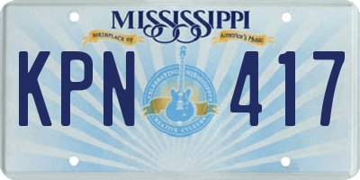 MS license plate KPN417