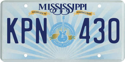 MS license plate KPN430