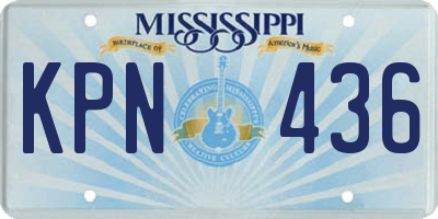 MS license plate KPN436