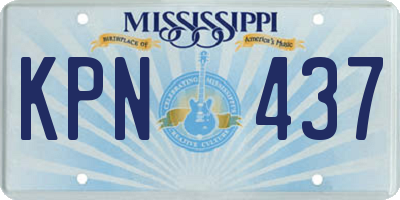 MS license plate KPN437