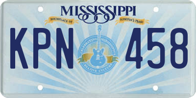 MS license plate KPN458