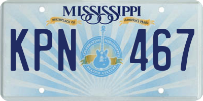 MS license plate KPN467