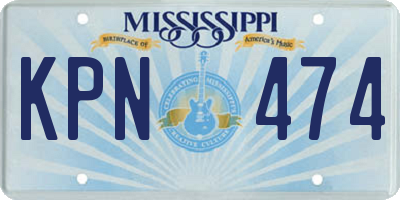 MS license plate KPN474