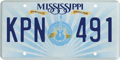 MS license plate KPN491