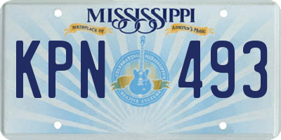 MS license plate KPN493
