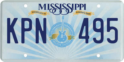 MS license plate KPN495