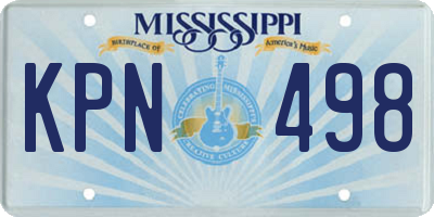 MS license plate KPN498