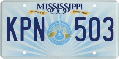 MS license plate KPN503