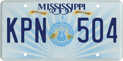 MS license plate KPN504