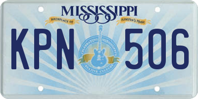 MS license plate KPN506
