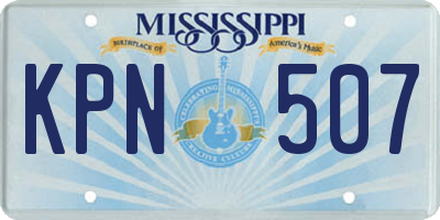 MS license plate KPN507