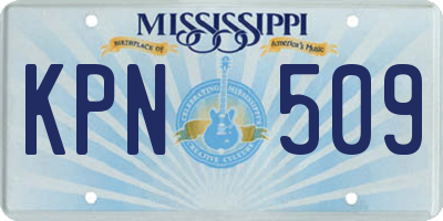 MS license plate KPN509