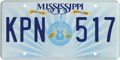 MS license plate KPN517
