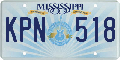 MS license plate KPN518