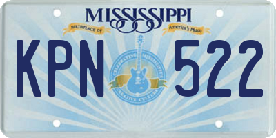 MS license plate KPN522