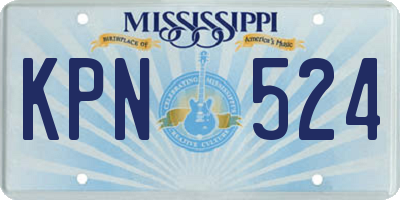MS license plate KPN524