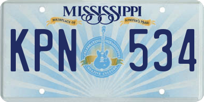 MS license plate KPN534