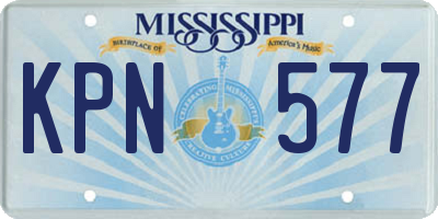 MS license plate KPN577