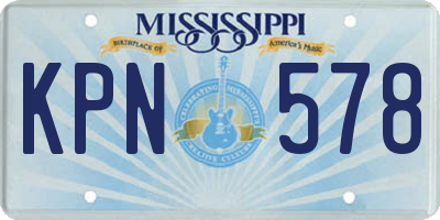 MS license plate KPN578