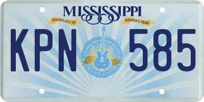MS license plate KPN585