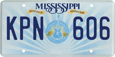 MS license plate KPN606