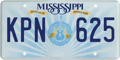 MS license plate KPN625