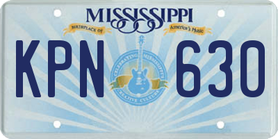 MS license plate KPN630