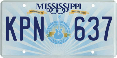 MS license plate KPN637