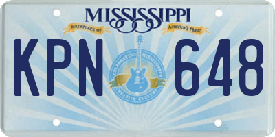 MS license plate KPN648
