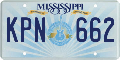 MS license plate KPN662