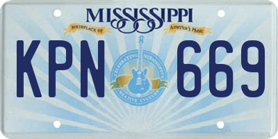 MS license plate KPN669