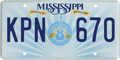 MS license plate KPN670