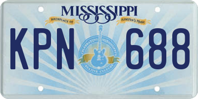 MS license plate KPN688