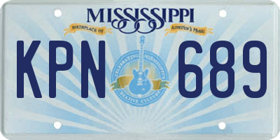 MS license plate KPN689