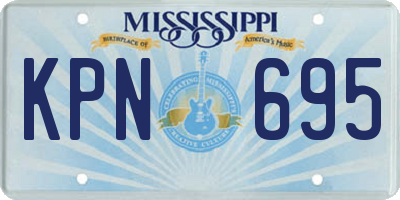 MS license plate KPN695