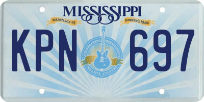 MS license plate KPN697