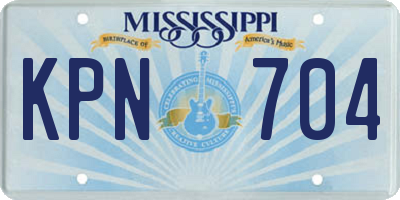 MS license plate KPN704