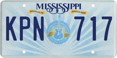 MS license plate KPN717