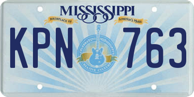 MS license plate KPN763