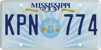MS license plate KPN774