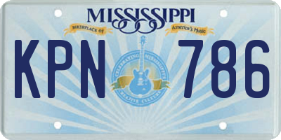 MS license plate KPN786