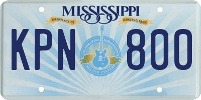 MS license plate KPN800