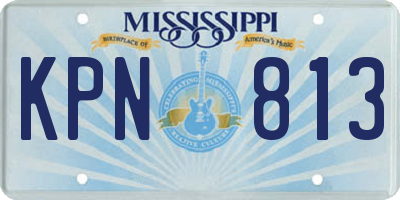 MS license plate KPN813